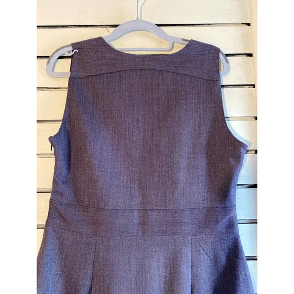 Gap woman’s dress size 10 sleeveless v neck purple sheath dress pocket lined - Picture 5 of 12